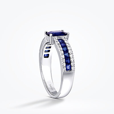 1.95 Karat Pırlanta Safir Yüzük - Baroni Diamond (1)