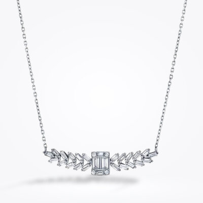 1.00 Karat Pırlanta Baget Kolye - Baroni Diamond