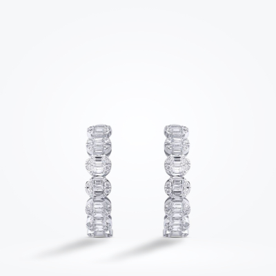 1.01 Karat Pırlanta Baget Küpe - Baroni Diamond (1)