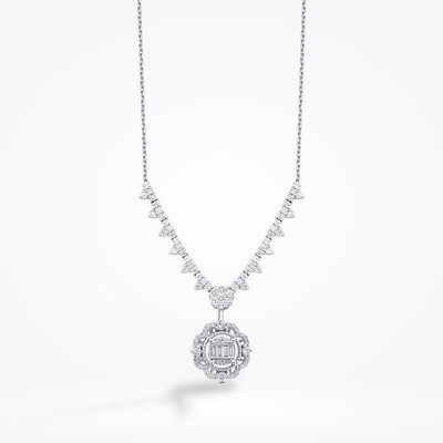 1.03 Karat Pırlanta Baget Gerdanlık - Baroni Diamond