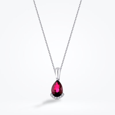 1.13 Karat Pırlanta Yakut Kolye - Baroni Diamond (1)