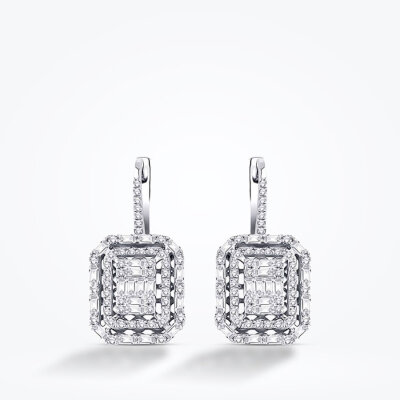 1.16 Karat Pırlanta Baget Küpe - Baroni Diamond (1)
