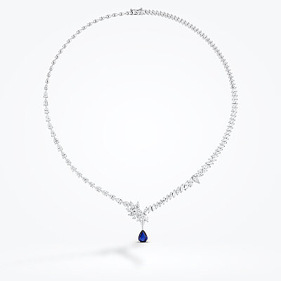 12.02 Karat Pırlanta Safir Gerdanlık - Baroni Diamond