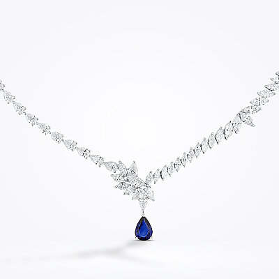 12.02 Karat Pırlanta Safir Gerdanlık - Baroni Diamond (1)
