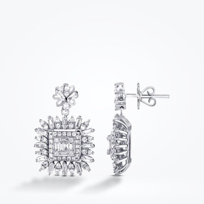 1.20 Karat Pırlanta Baget Küpe - Baroni Diamond