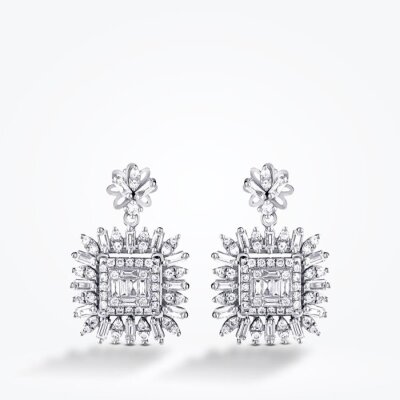 1.20 Karat Pırlanta Baget Küpe - Baroni Diamond (1)