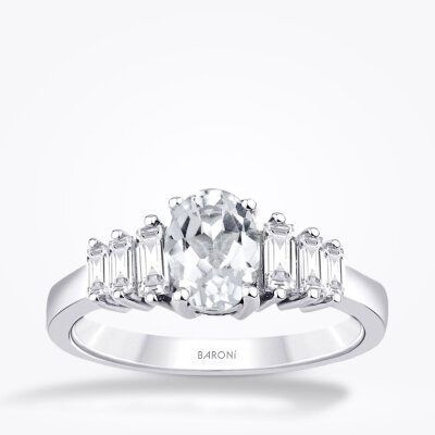 1.21 Karat Pırlanta Topaz Yüzük - Baroni Diamond