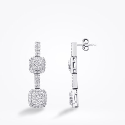 1.21 Karat Pırlanta Trend Küpe - Baroni Diamond