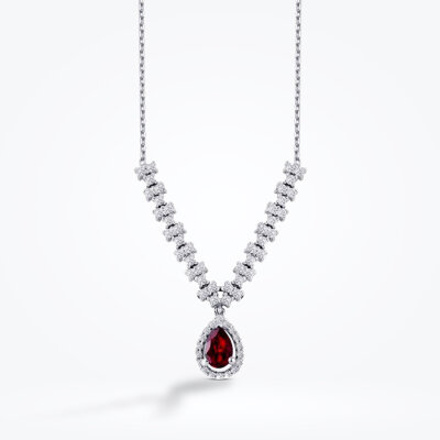 1.22 Karat Pırlanta Yakut Kolye - Baroni Diamond (1)