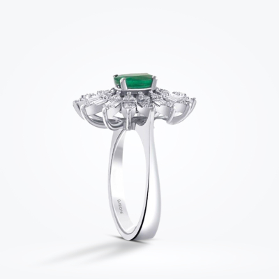 1.25 Karat Pırlanta Zümrüt Yüzük - Baroni Diamond (1)