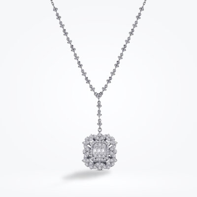 1.26 Karat Pırlanta Baget Kolye - Baroni Diamond (1)