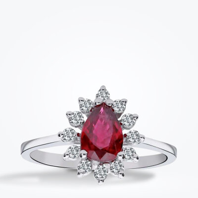 1.33 Karat Pırlanta Yakut Yüzük - Baroni Diamond