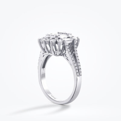 1.36 Karat Pırlanta Baget Yüzük - Baroni Diamond (1)