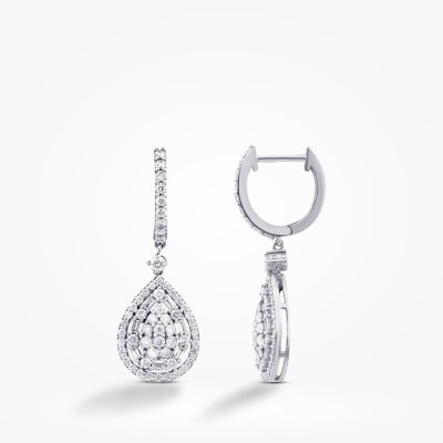 1.39 Karat Pırlanta Baget Küpe - Baroni Diamond