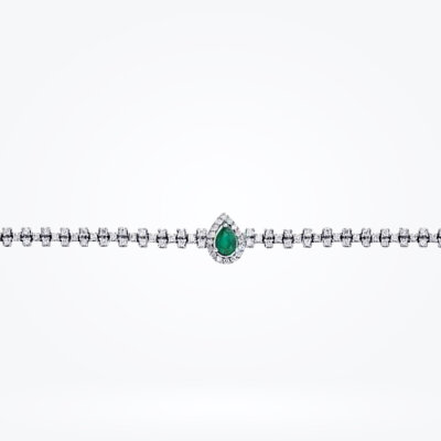 1.41 Karat Pırlanta Zümrüt Bileklik - Baroni Diamond (1)