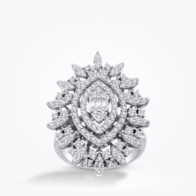 1.48 Karat Pırlanta Baget Yüzük - Baroni Diamond
