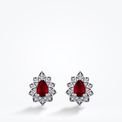 1.48 Karat Pırlanta Yakut Küpe - Baroni Diamond (1)