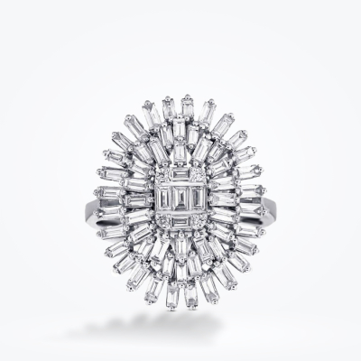 1.62 Karat Pırlanta Baget Yüzük - Baroni Diamond