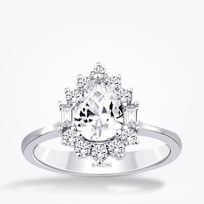 1.79 Karat Pırlanta Topaz Yüzük - Baroni Diamond