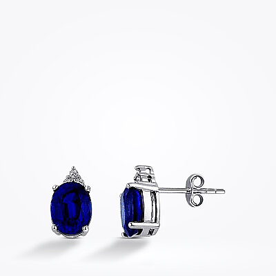 1.82 Karat Pırlanta Safir Küpe - Baroni Diamond