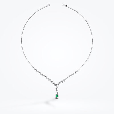 1.83 Karat Pırlanta Zümrüt Gerdanlık - Baroni Diamond