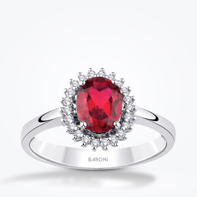 1.87 Karat Pırlanta Yakut Yüzük - Baroni Diamond