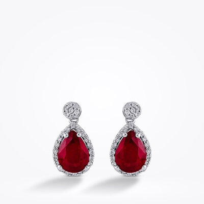 1.91 Karat Pırlanta Yakut Küpe - Baroni Diamond (1)