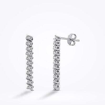 1.97 Karat Pırlanta Su Yolu Küpe - Baroni Diamond