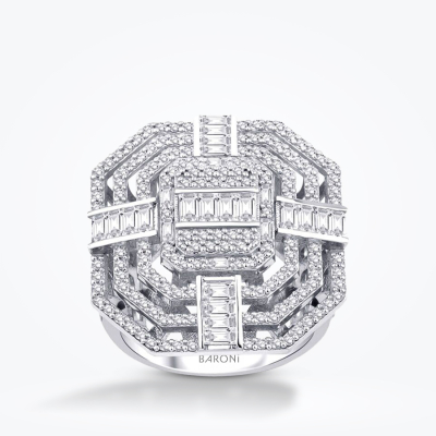 1.98 Karat Pırlanta Baget Yüzük - Baroni Diamond