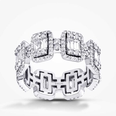 2.06 Karat Pırlanta Baget Tamtur Yüzük - Baroni Diamond