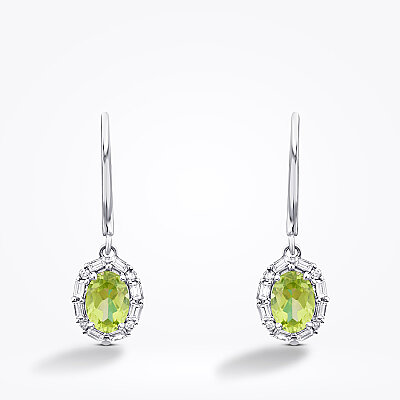 2.08 Karat Pırlanta Renkli Taşlı Küpe - Baroni Diamond (1)