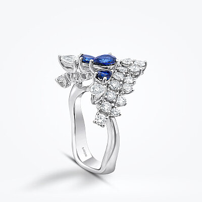 2.34 Karat Pırlanta Safir Yüzük - Baroni Diamond (1)