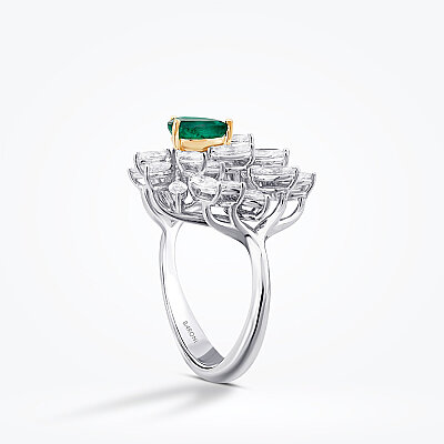 2.84 Karat Pırlanta Zümrüt Yüzük - Baroni Diamond (1)