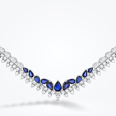 20.23 Karat Pırlanta Safir Gerdanlık - Baroni Diamond (1)