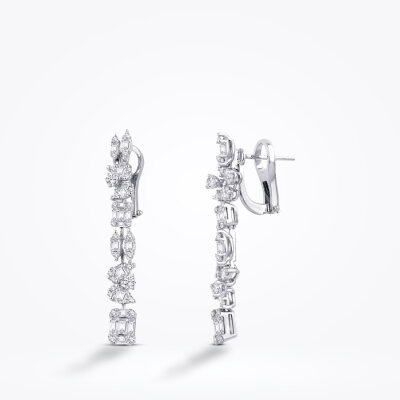 2.01 Karat Pırlanta Baget Küpe - Baroni Diamond