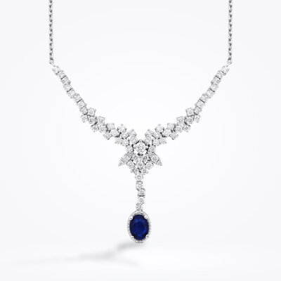 2.05 Karat Pırlanta Safir Gerdanlık - Baroni Diamond (1)