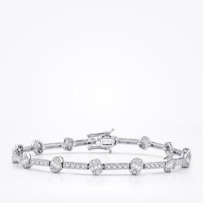2.14 Karat Pırlanta Baget Bileklik - Baroni Diamond