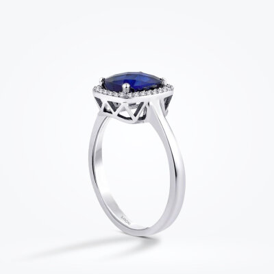 2.27 Karat Pırlanta Safir Yüzük - Baroni Diamond (1)