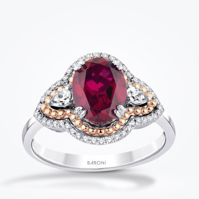 2.46 Karat Pırlanta Yakut Yüzük - Baroni Diamond