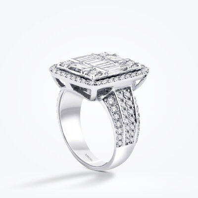 2.61 Karat Pırlanta Baget Yüzük - Baroni Diamond (1)