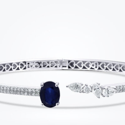 2.63 Karat Pırlanta Safir Kelepçe - Baroni Diamond (1)