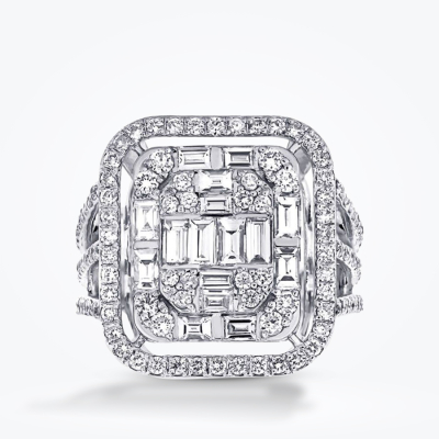 2.64 Karat Pırlanta Baget Yüzük - Baroni Diamond