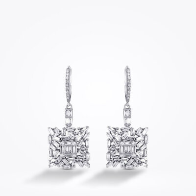 2.65 Karat Pırlanta Baget Küpe - Baroni Diamond (1)