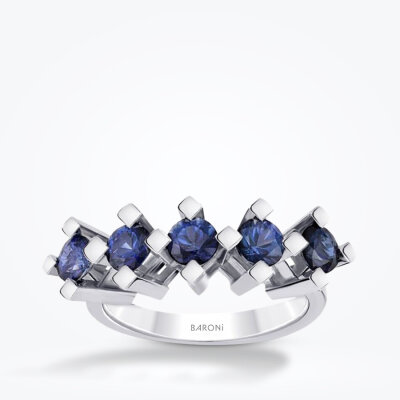 2.71 Karat Safir Beştaş Yüzük - Baroni Diamond