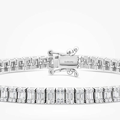 3.05 Karat Pırlanta Baget Bileklik - Baroni Diamond (1)