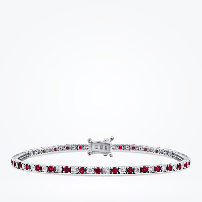 3.70 Karat Pırlanta Yakut Bileklik - Baroni Diamond