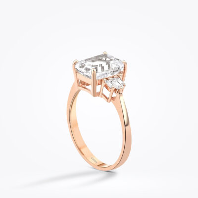 3.08 Karat Pırlanta Topaz Yüzük - Baroni Diamond (1)