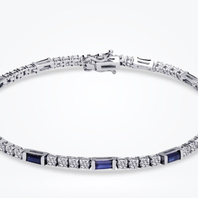 3.15 Karat Pırlanta Safir Bileklik - Baroni Diamond (1)