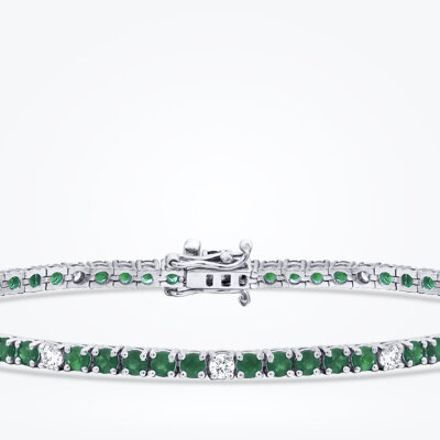 3.62 Karat Pırlanta Zümrüt Bileklik - Baroni Diamond (1)