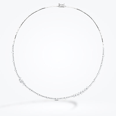 4.14 Karat Pırlanta Su Yolu Gerdanlık - Baroni Diamond